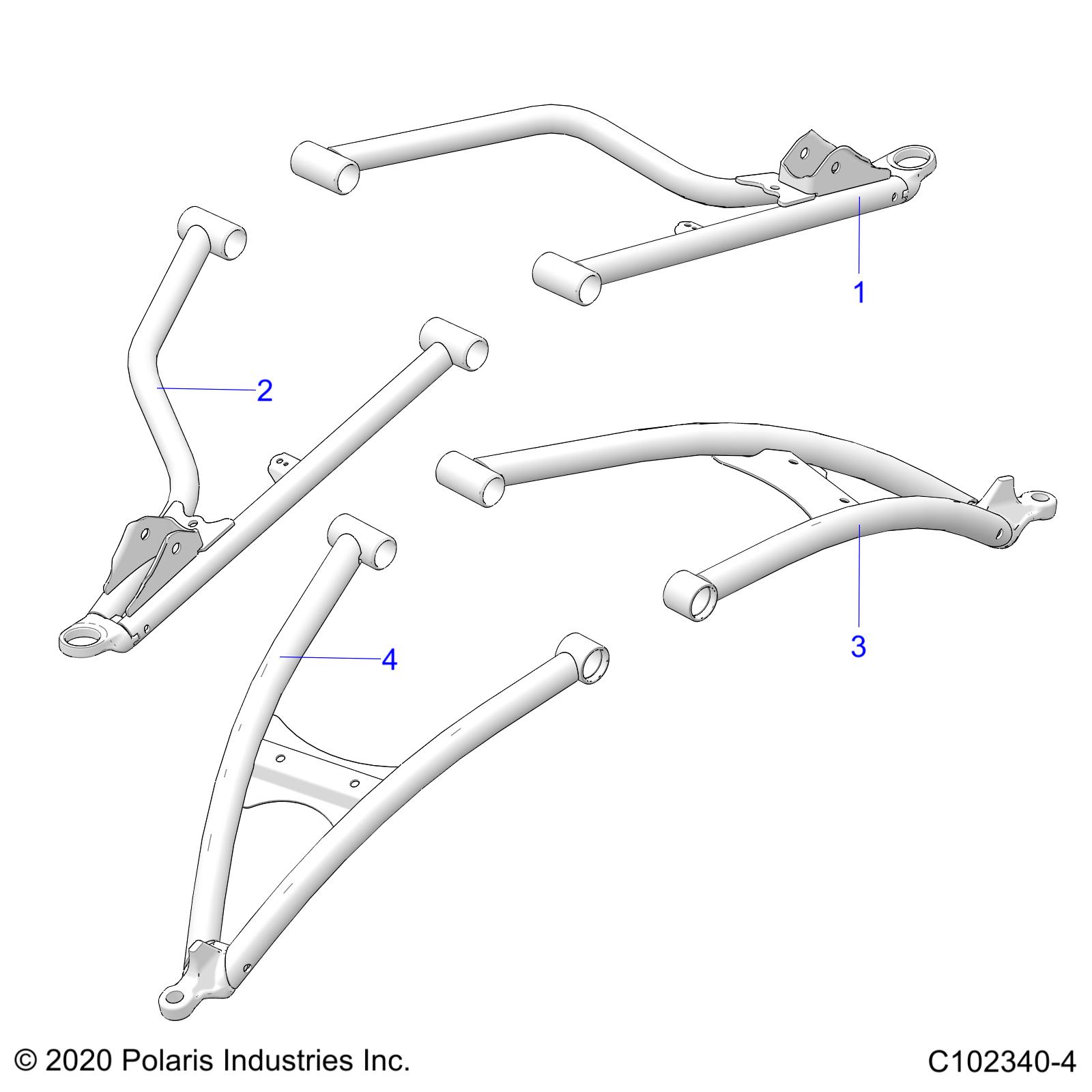 Part Number : 1023400-630 WELD-LCA FRONT 55  RH LIME