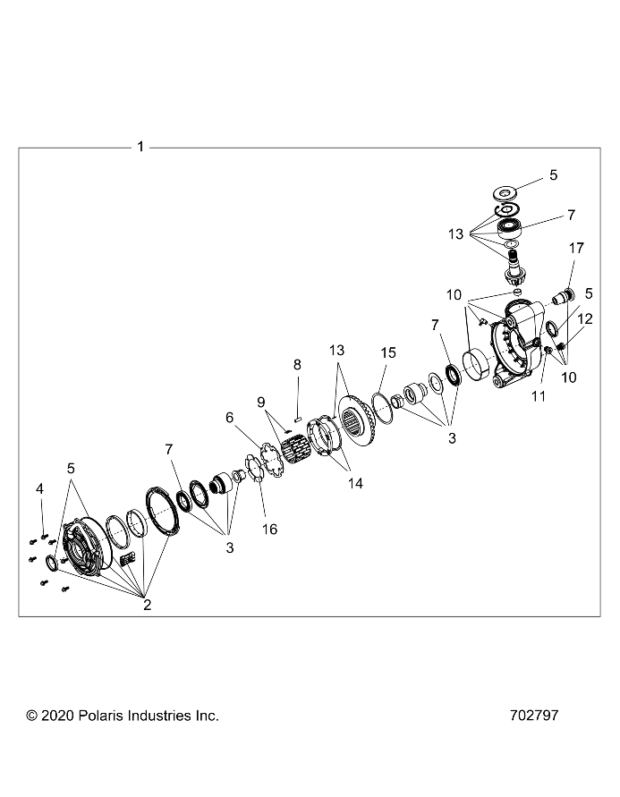 Foto diagrama Polaris que contem a peça 3236727