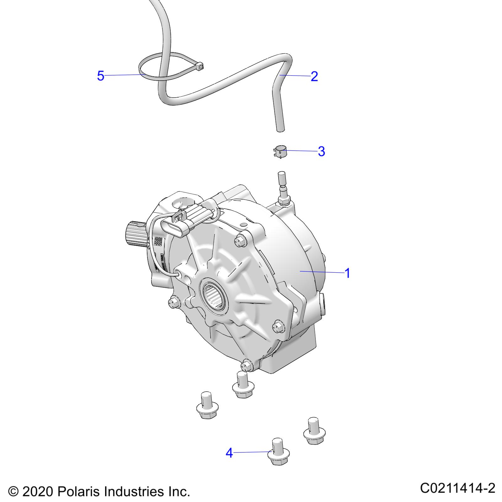 Foto diagrama Polaris que contem a peça 7520200