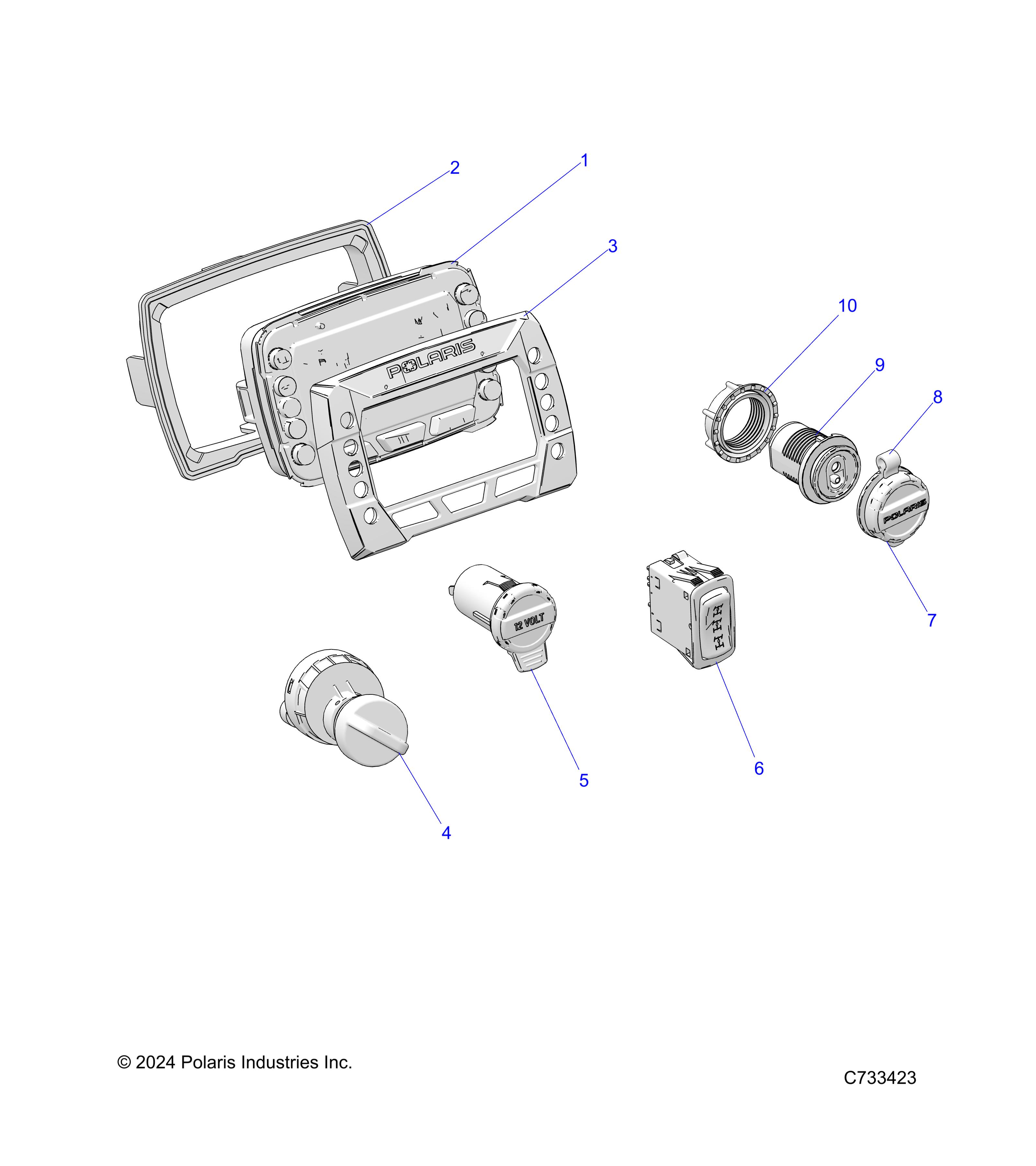 Part Number : 5458026 BEZEL-GAUGE CPI B1