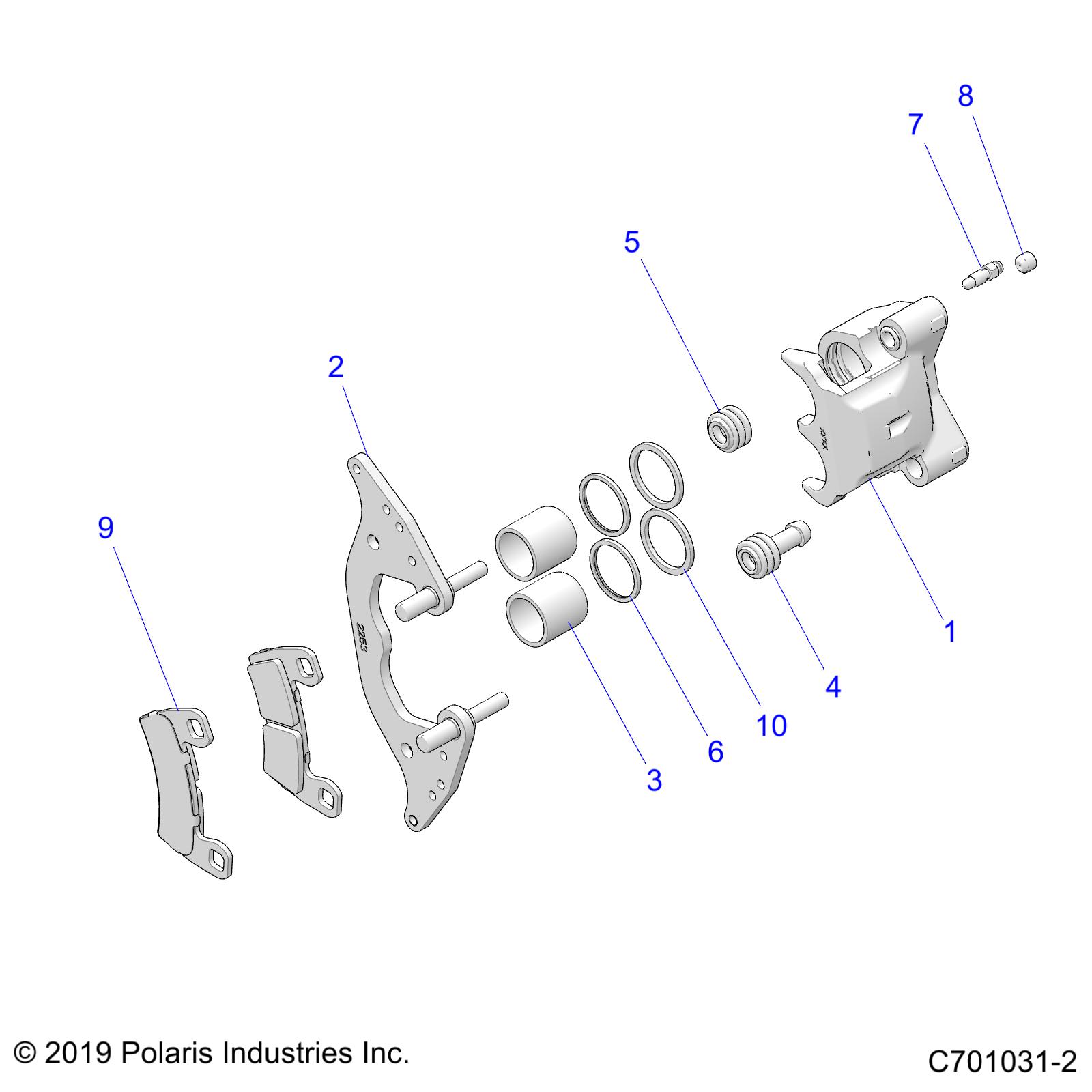 Part Number : 1912245 DISC BRAKE CALIPER ASM FRONT R