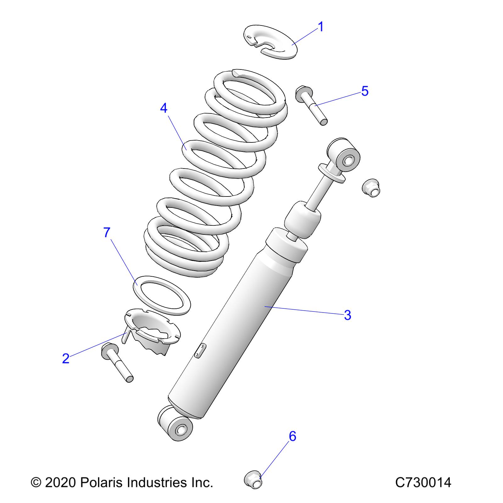 Part Number : 7045557-689 SPRING-240# VELOCITY BLUE