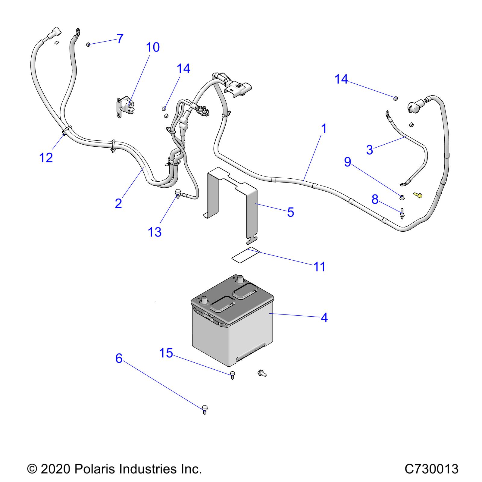 Part Number : 4019583 CABLE-BATTERY TO SOLENOID FS