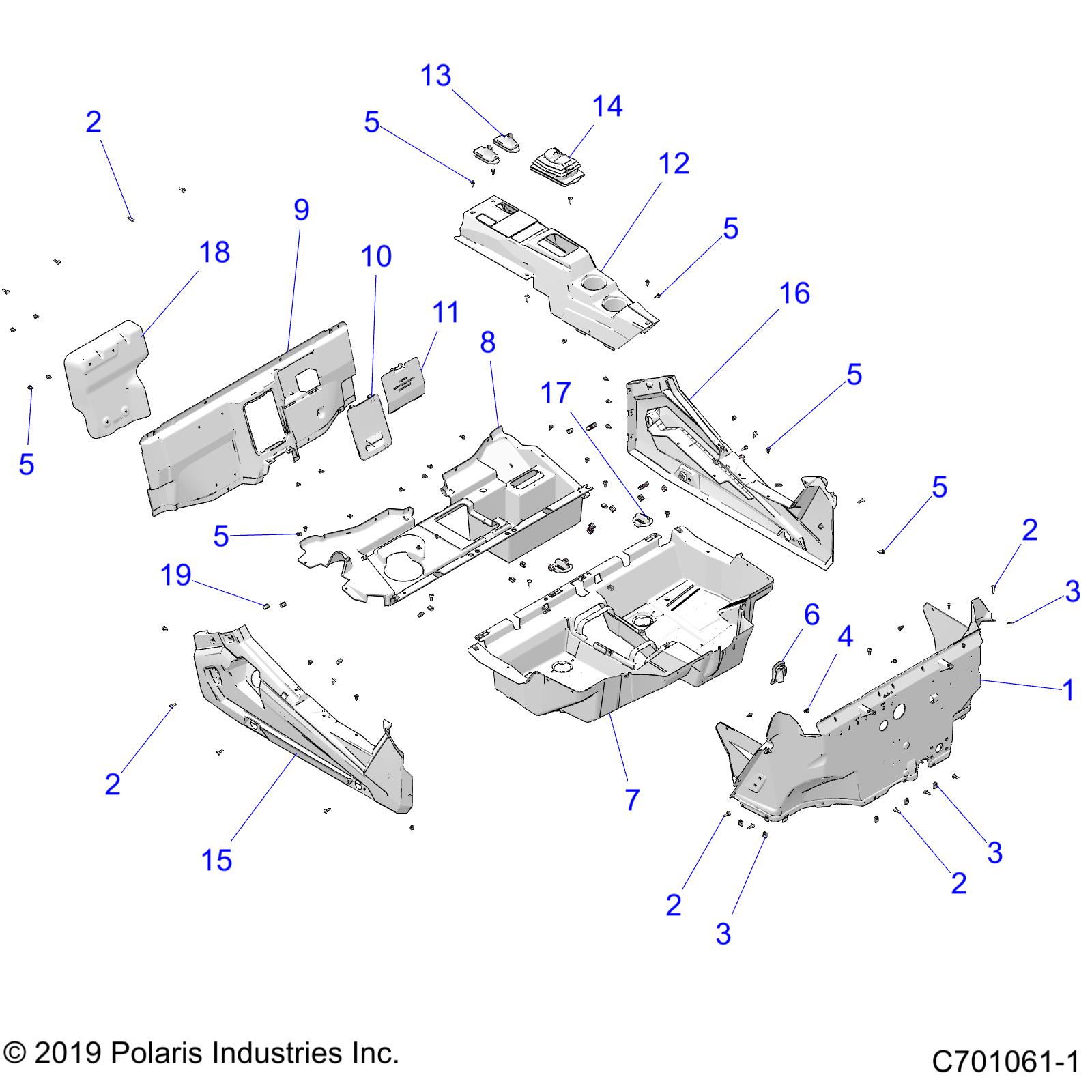 Foto diagrama Polaris que contem a peça 5814283