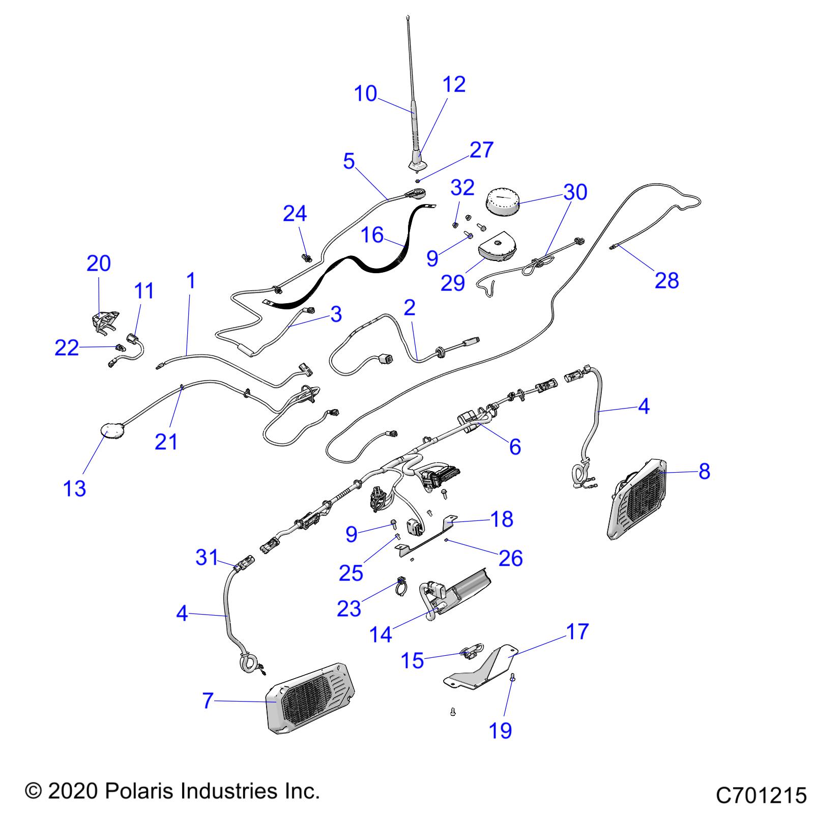 Part Number : 4019963 ANTENNA-MAST AM/FM