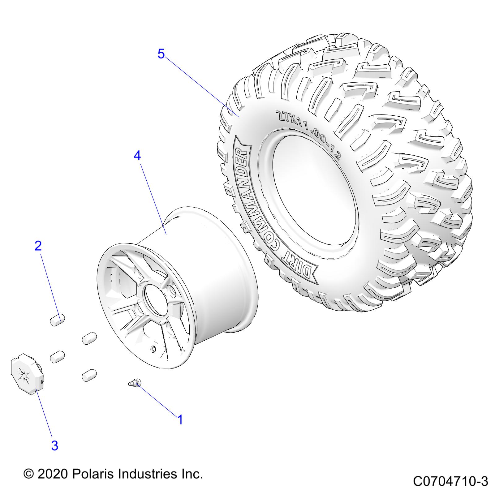 Foto diagrama Polaris que contem a peça 5415107