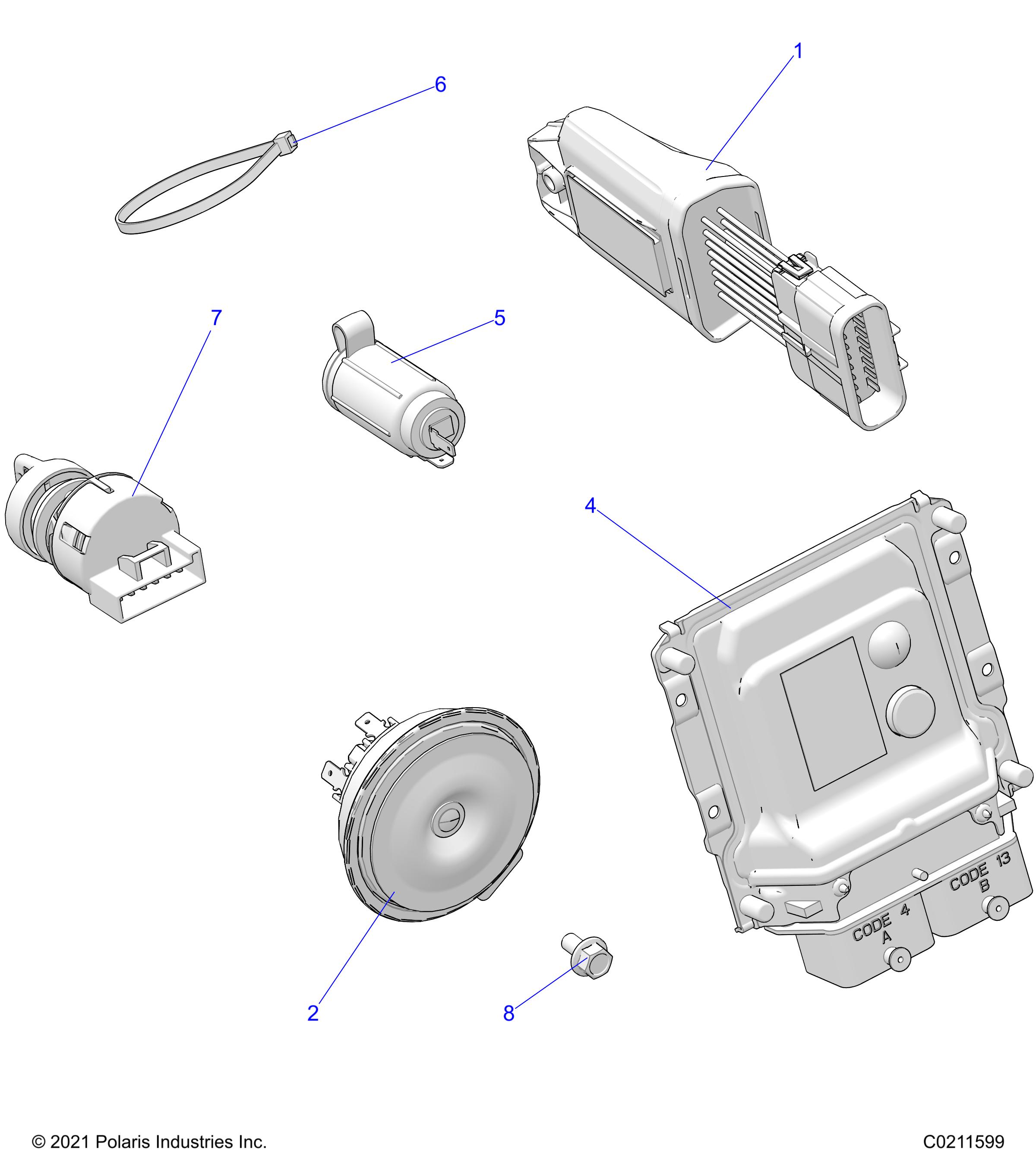 Part Number : 4010638 POD RECEPTACLE MOUNT  12 VOLT