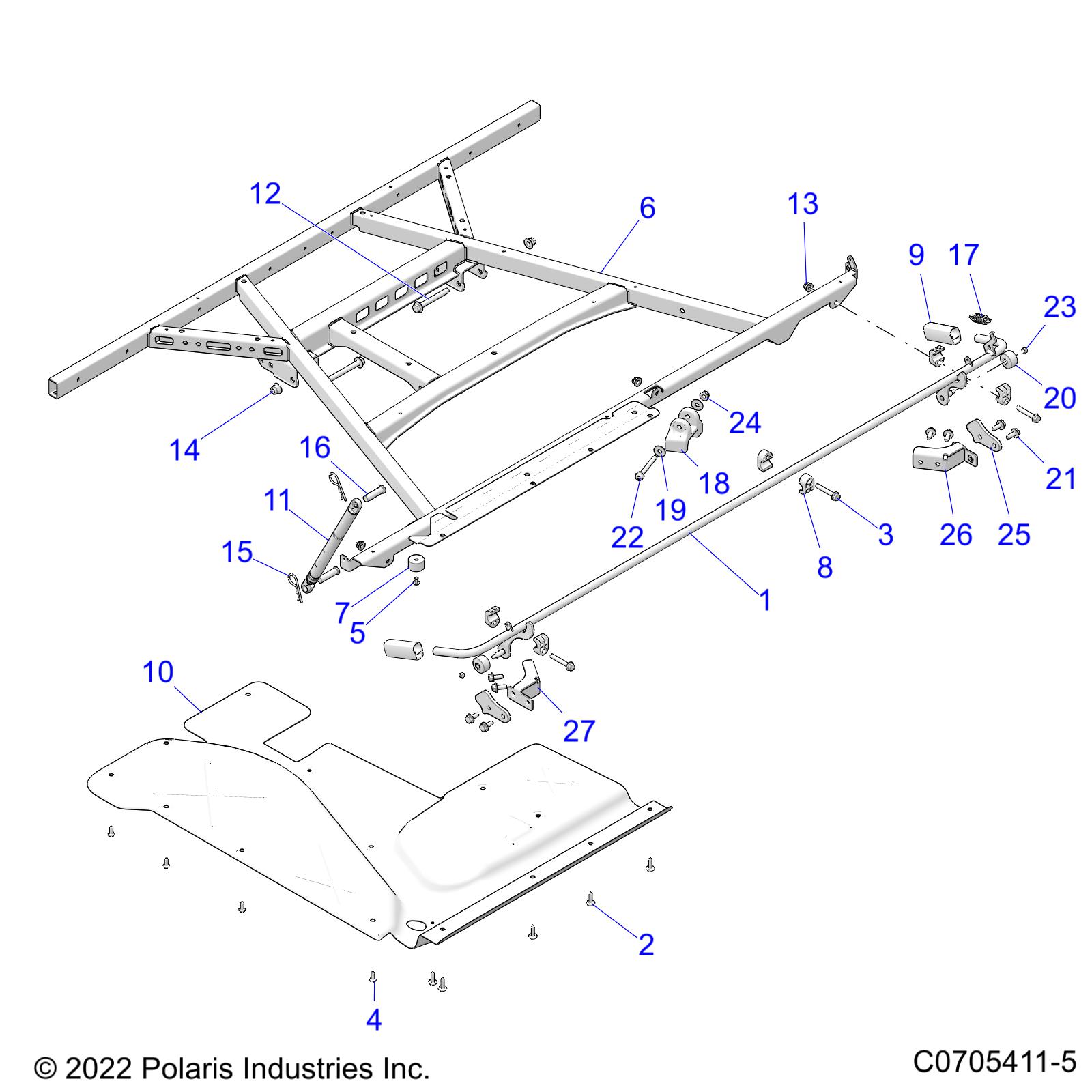 Foto diagrama Polaris que contem a peça 5459234