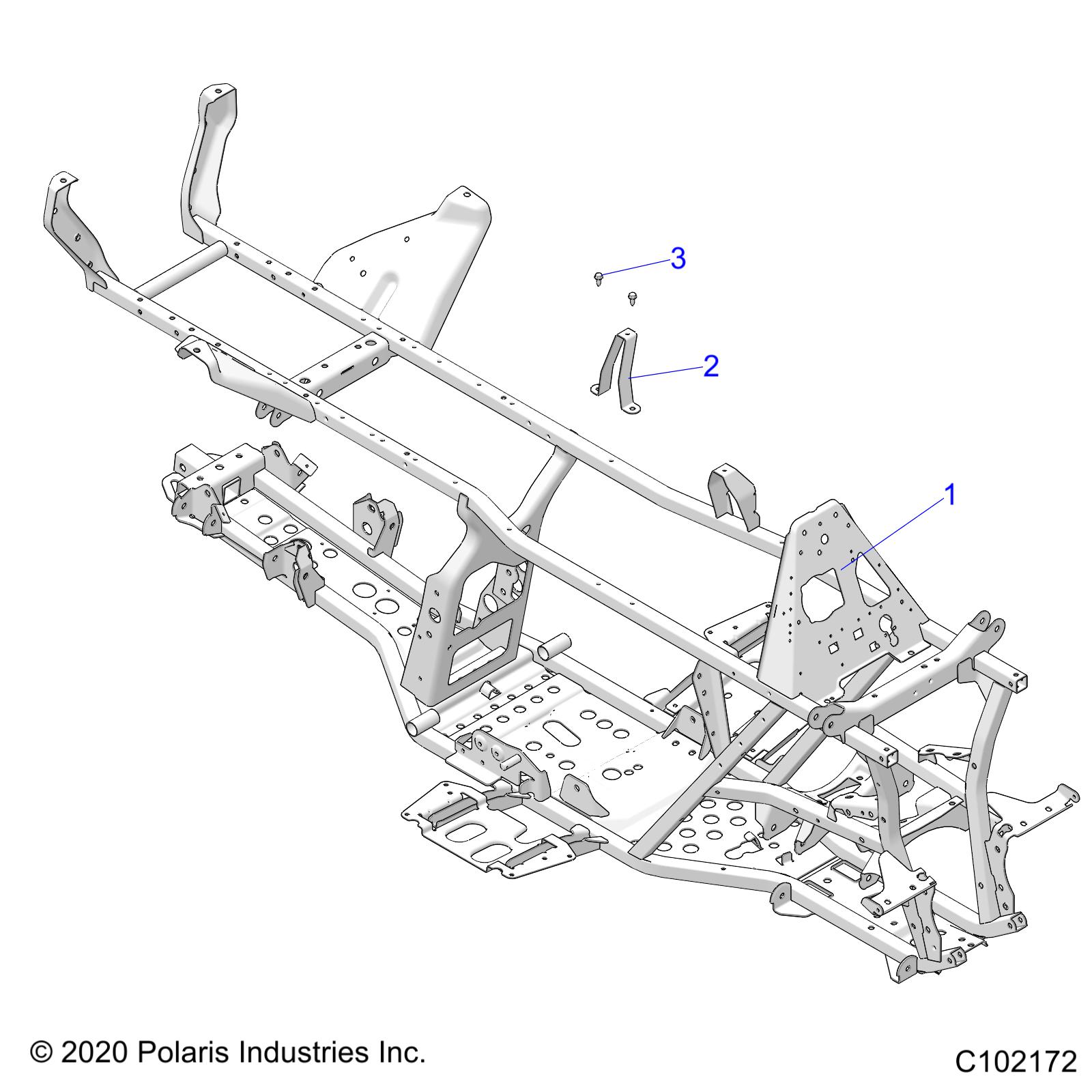 Part Number : 1024943-458 WELD-MAIN FRAME TRG SP M.BLK