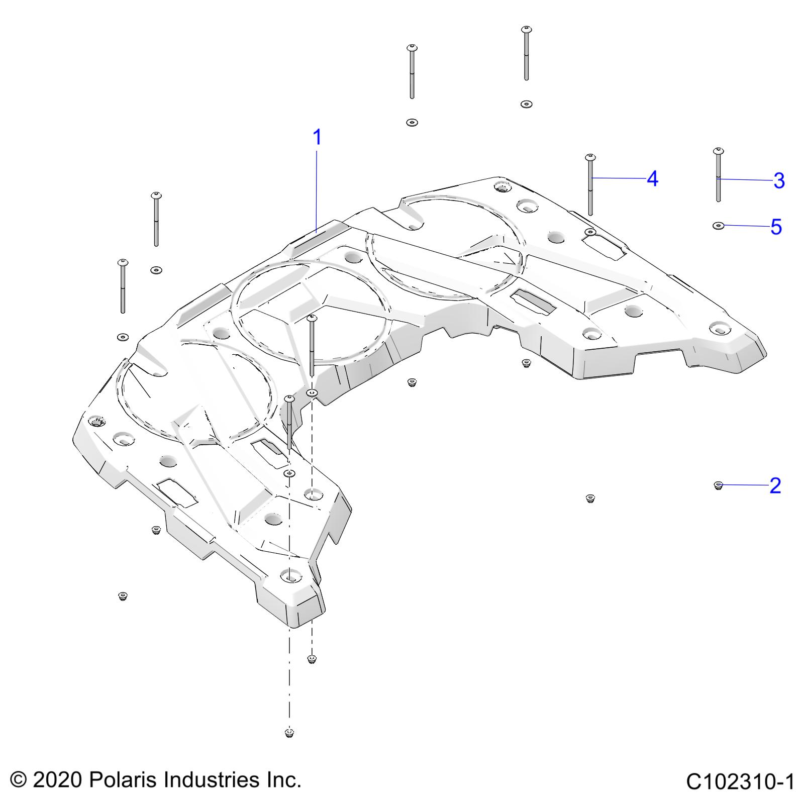 Foto diagrama Polaris que contem a peça 2208804