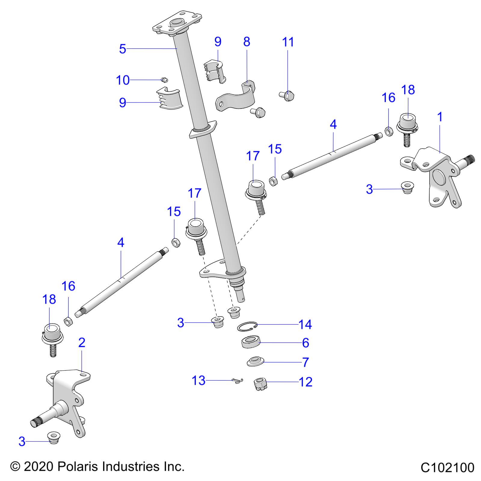 Foto diagrama Polaris que contem a peça 5439731