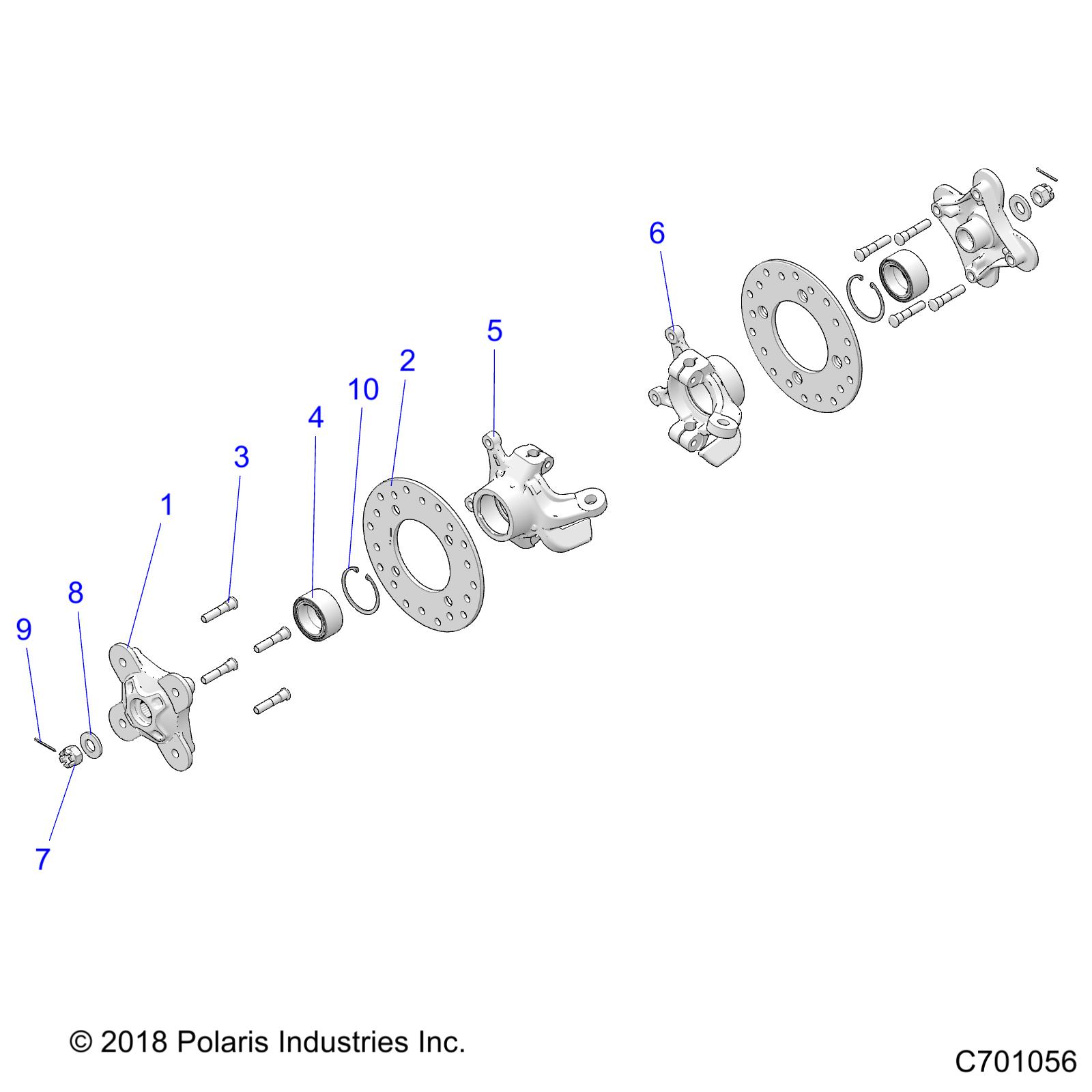 Foto diagrama Polaris que contem a peça 5142197