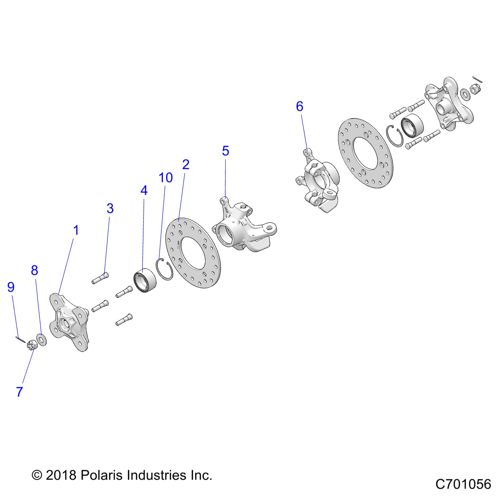 Part Number : 5143250 KNUCKLE-FRONT LH(MACH)