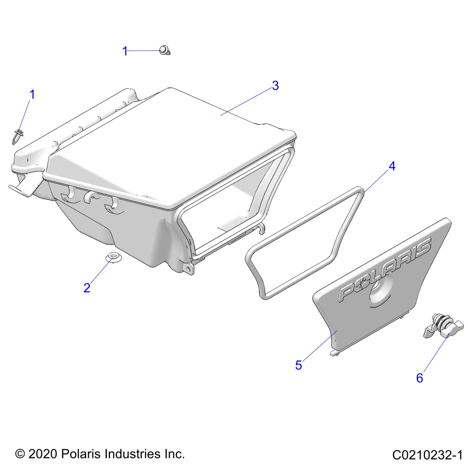 Foto diagrama Polaris que contem a peça 5436349