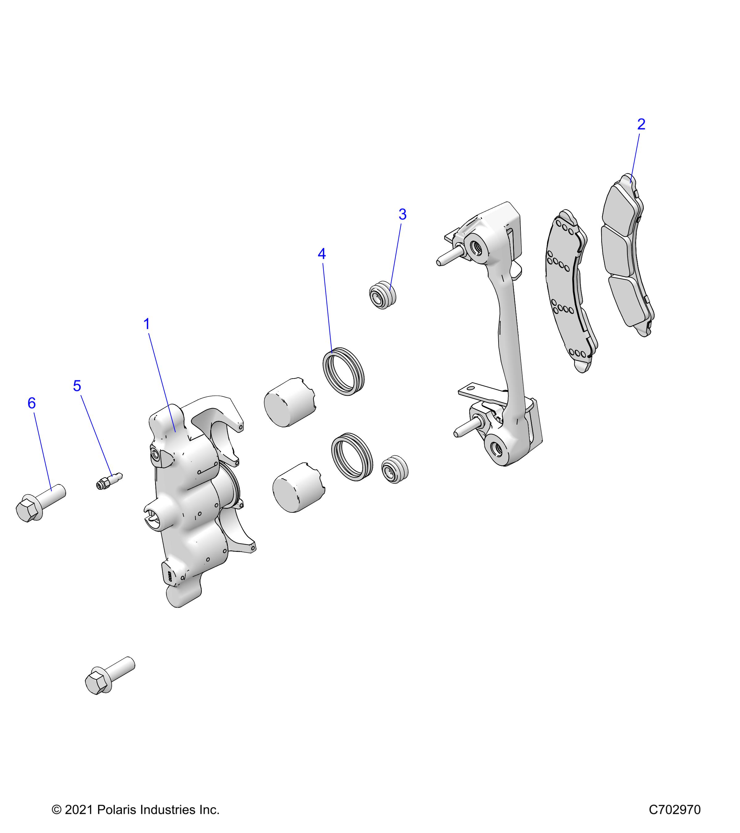 Part Number : 1914296 ASM-BRK-CAL-FL-3-PISTON