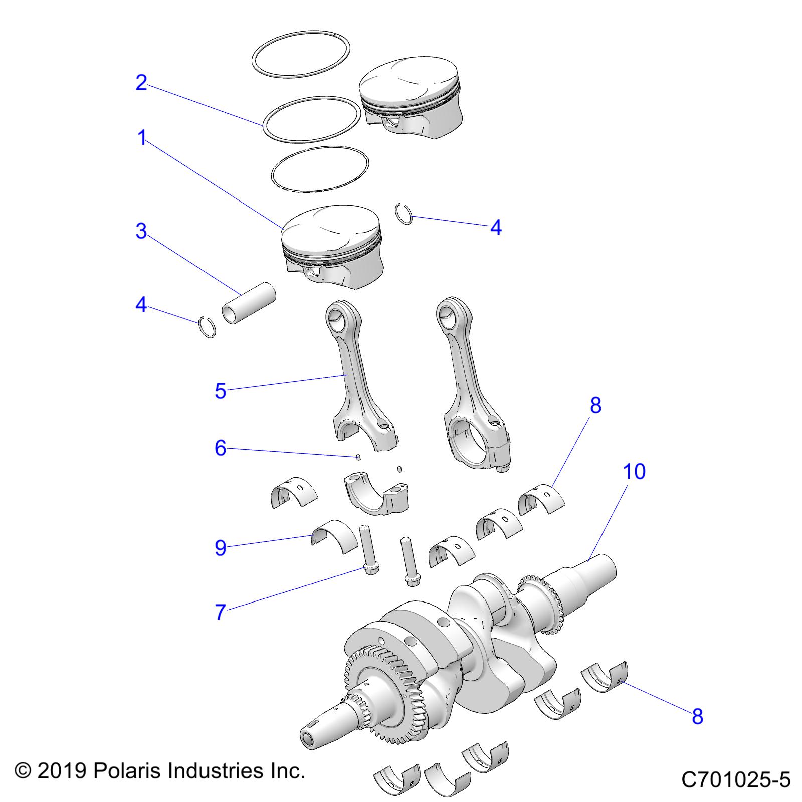 Part Number : 3514662-002 MAIN BEARING  41 MM  BLUE