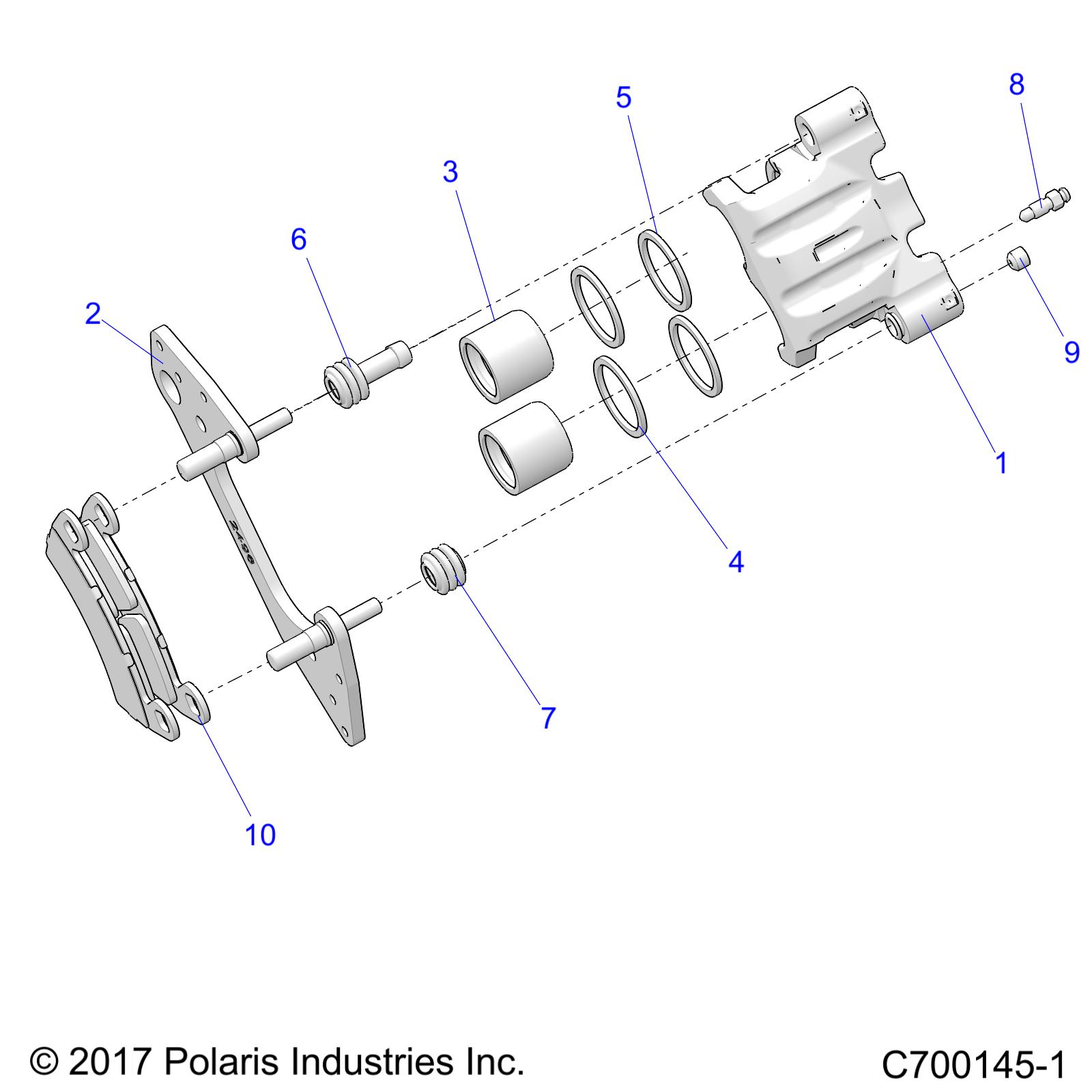 Part Number : 1912277 DISC BRAKE CALIPER ASSEMBLY  L