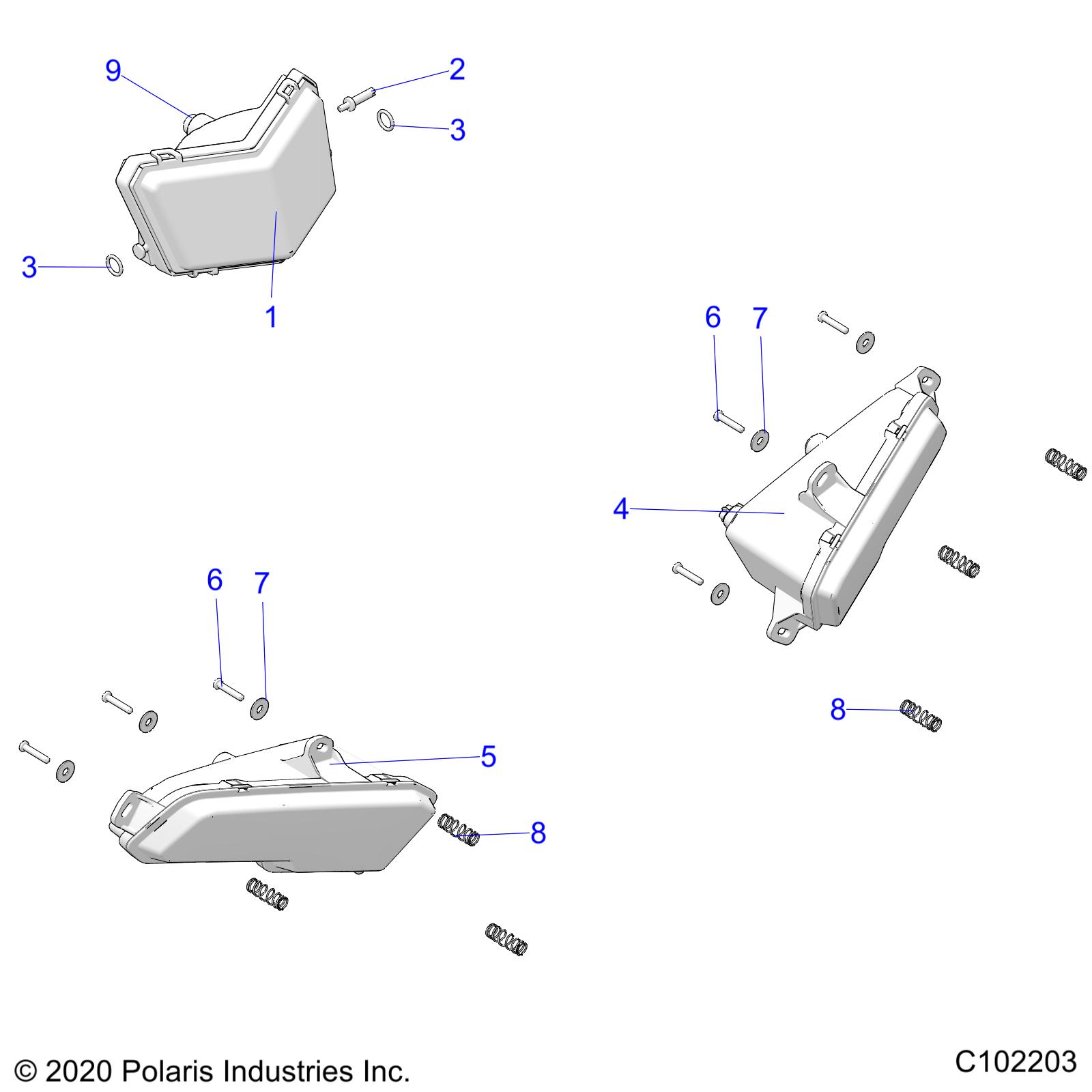 Part Number : 2415095 ASM-HEADLIGHT ECE LED RH