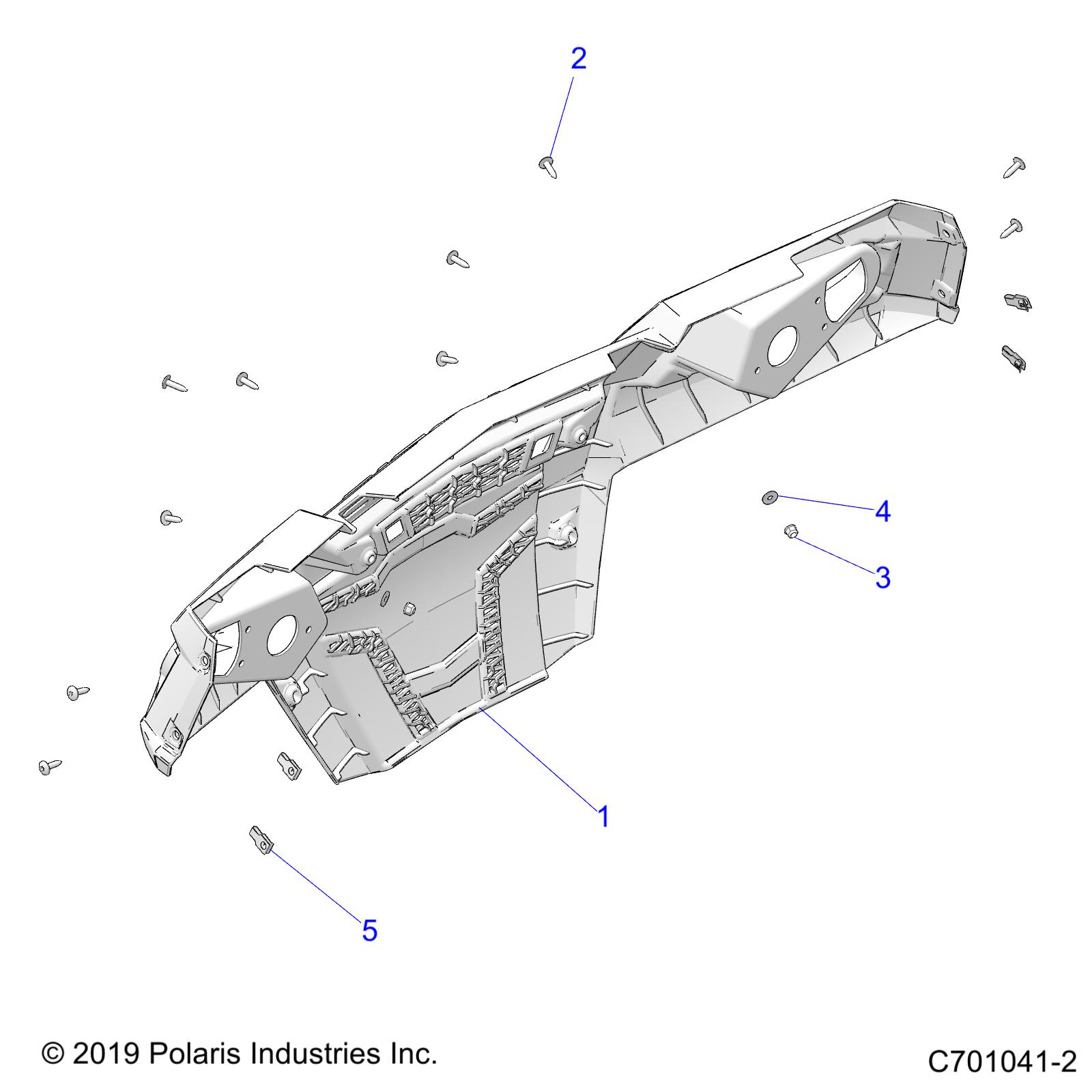 Foto diagrama Polaris que contem a peça 5438947-070