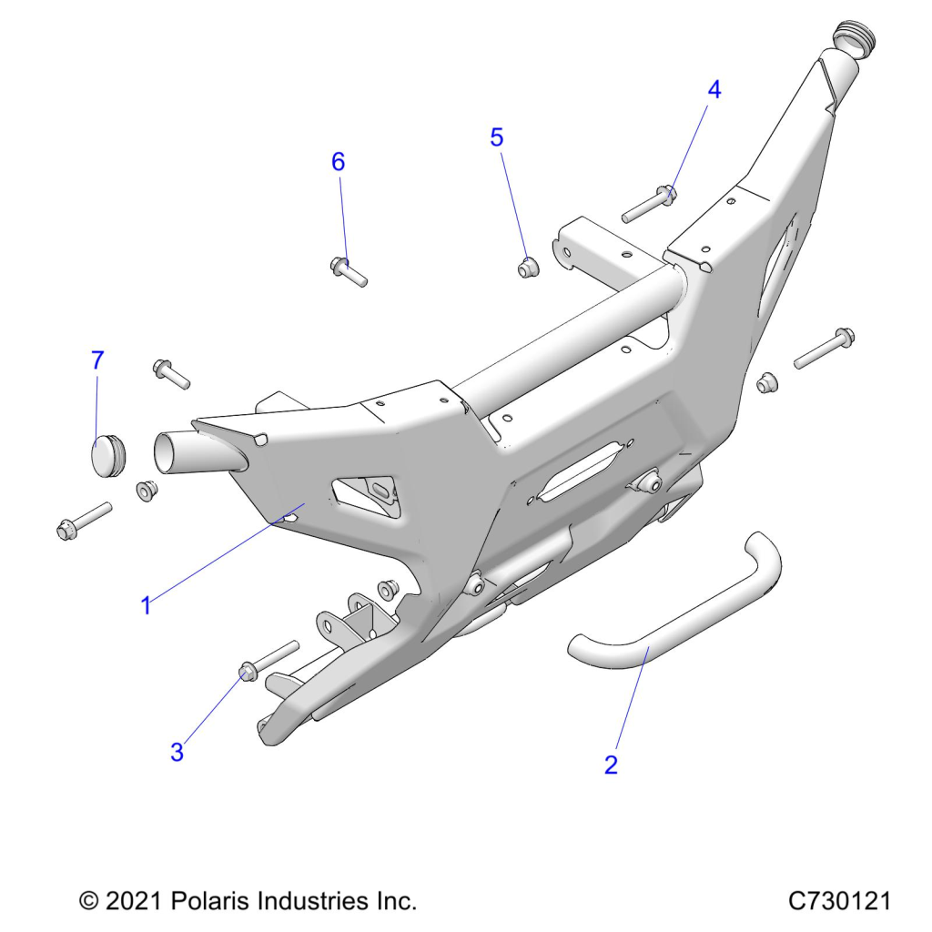 Foto diagrama Polaris que contem a peça 1024680-458