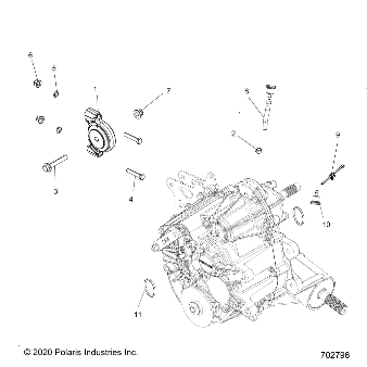 Foto diagrama Polaris que contem a peça 7052758