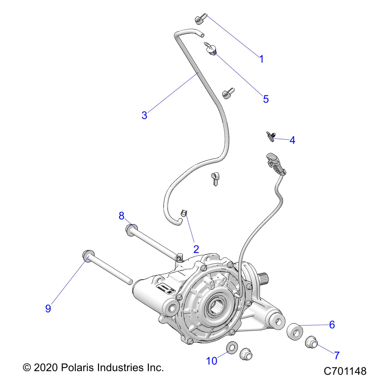 Foto diagrama Polaris que contem a peça 8450153-76