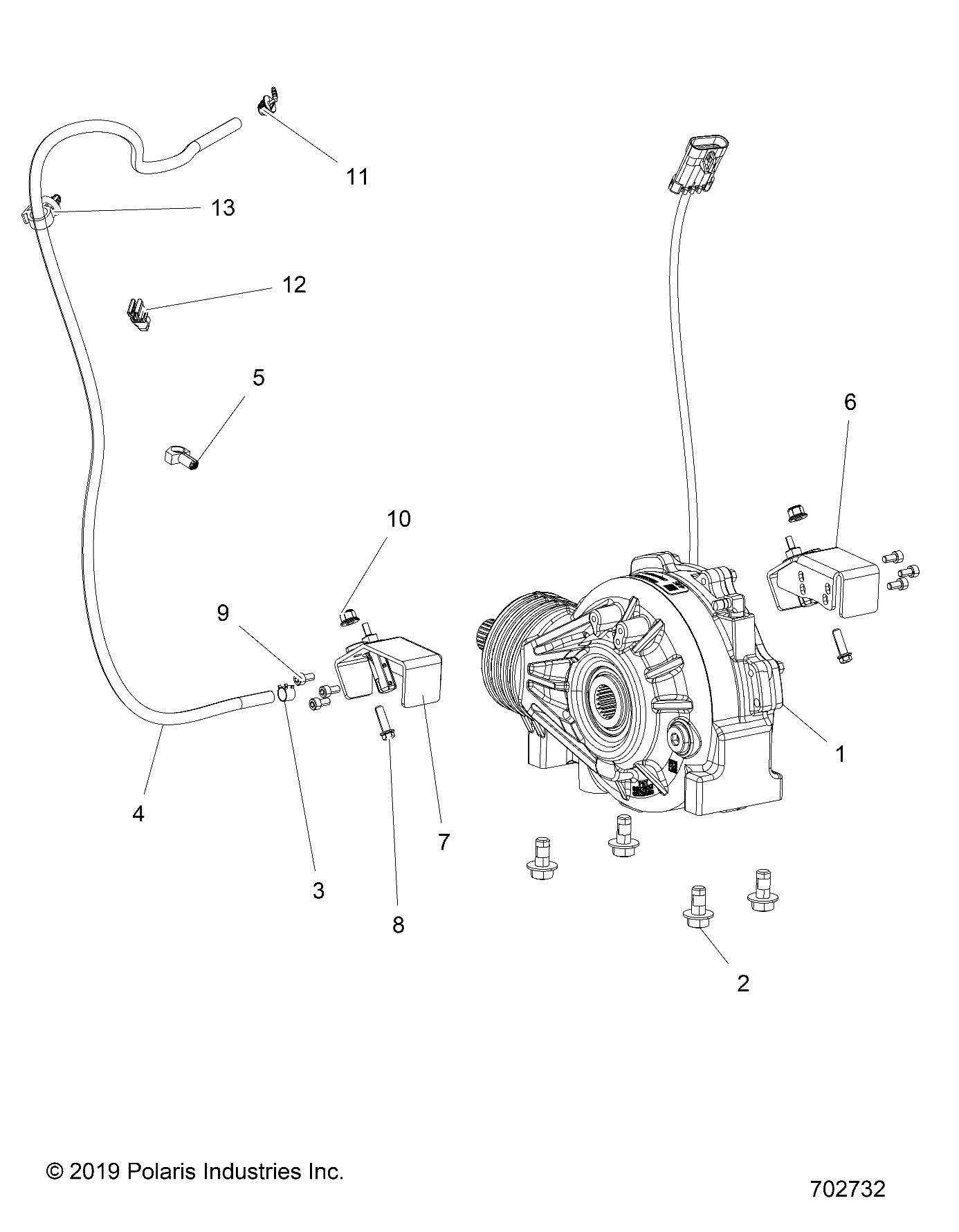 Foto diagrama Polaris que contem a peça 5265101-329