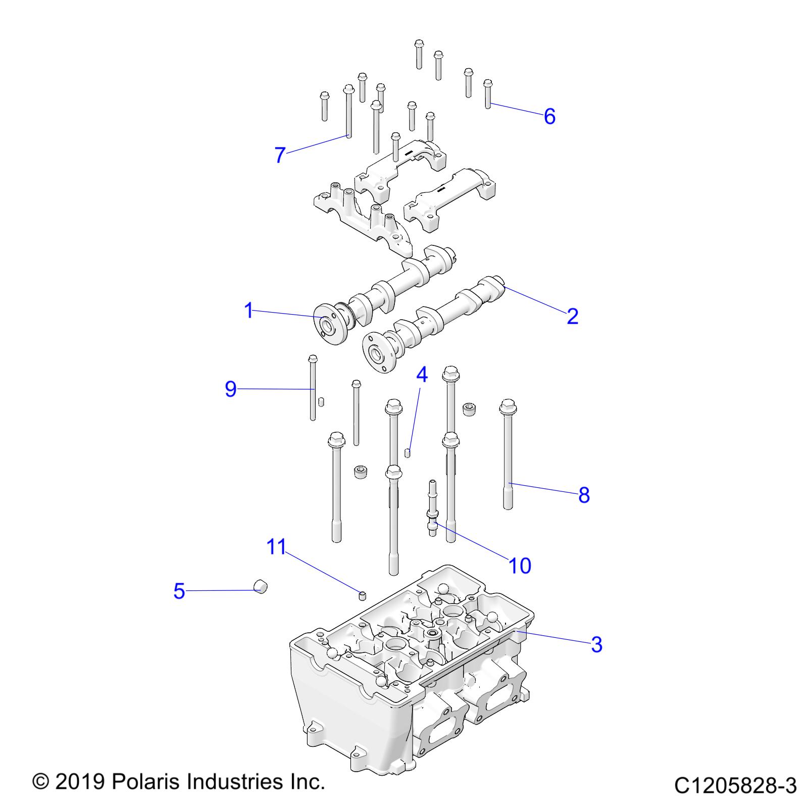 Foto diagrama Polaris que contem a peça 3023564