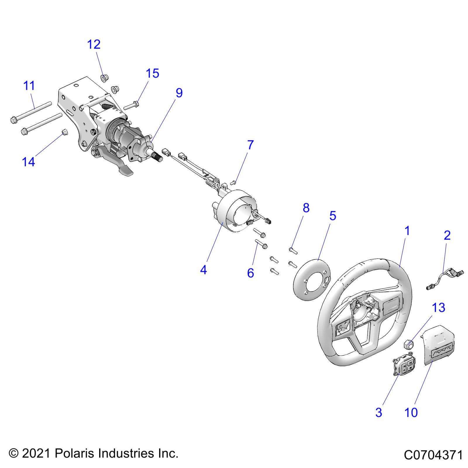 Part Number : 1830008 ASM-TILT/TELE STEERING