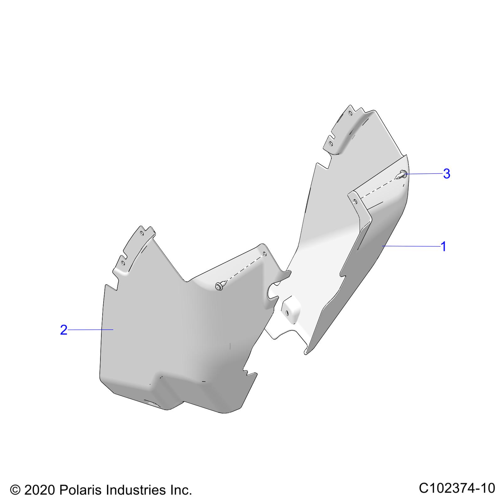 Part Number : 5437063-070 MUD GUARD  FRONT  RIGHT  GLOSS