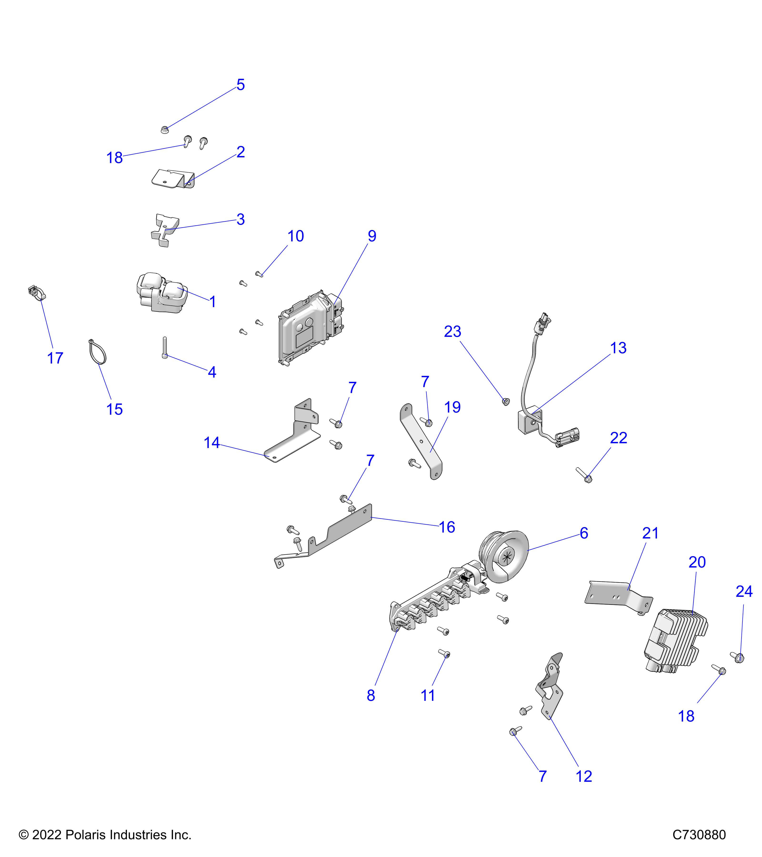 Part Number : 5271547-329 BRKT-FUSE HOLDER BLK