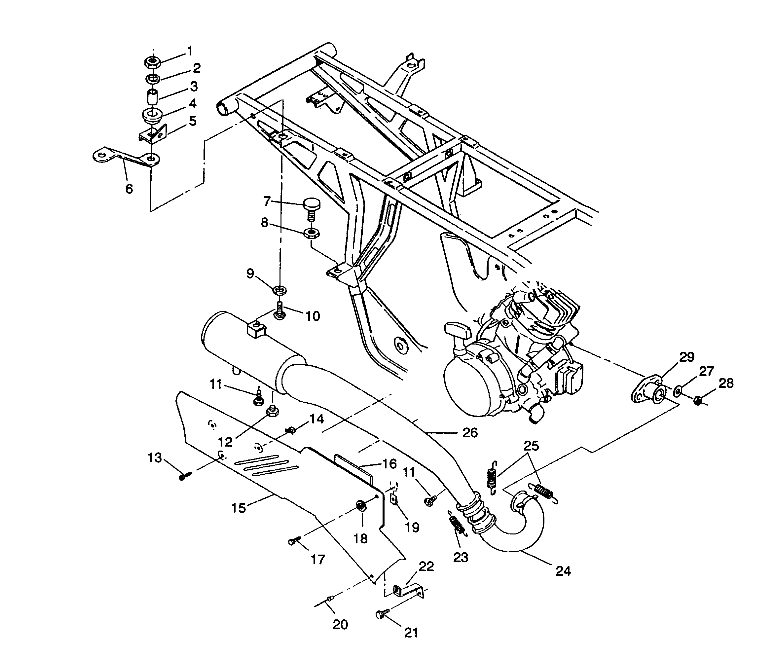 Part Number : 1260588-029 EXHAUST WELD BLK (350)