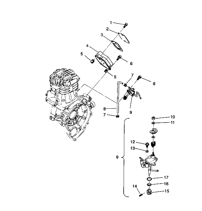 Foto diagrama Polaris que contem a peça 3084400