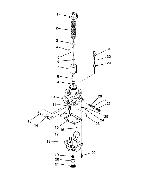 Foto diagrama Polaris que contem a peça 3130425