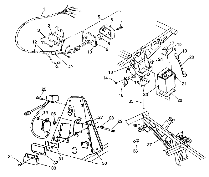 Part Number : 2200361 KIT-BATTERY BOLT (SHORT)