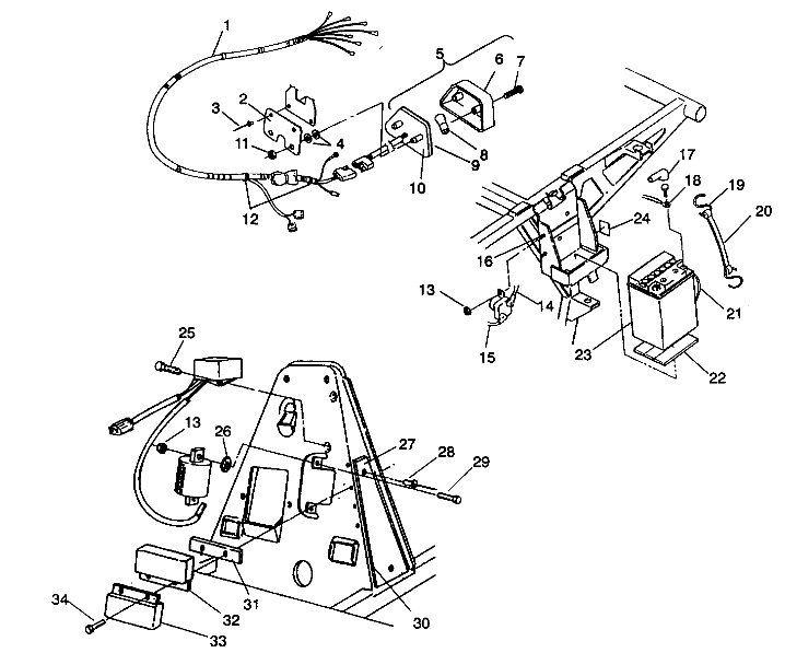 Part Number : 4010064 CABLE SOLENOID/STARTER