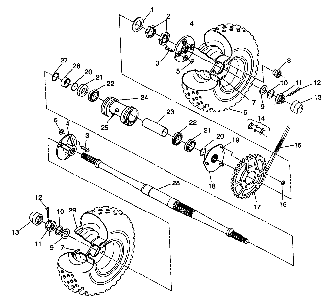 Part Number : 3222046 SPROCKET REAR 38T