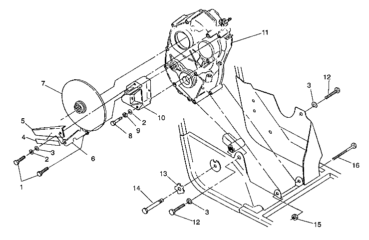 GEARCASE/BRAKE