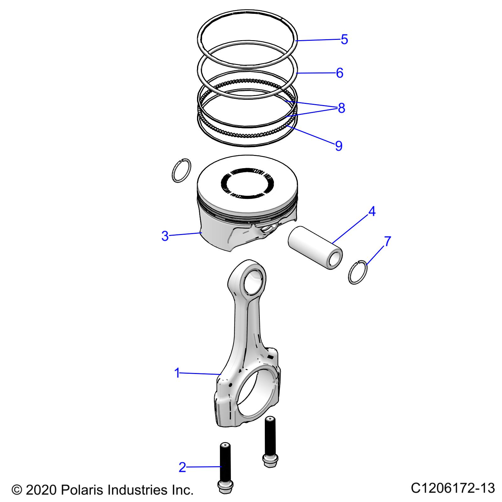Part Number : 7520356 CONNECTING ROD BOLT 9MM X 1.0M