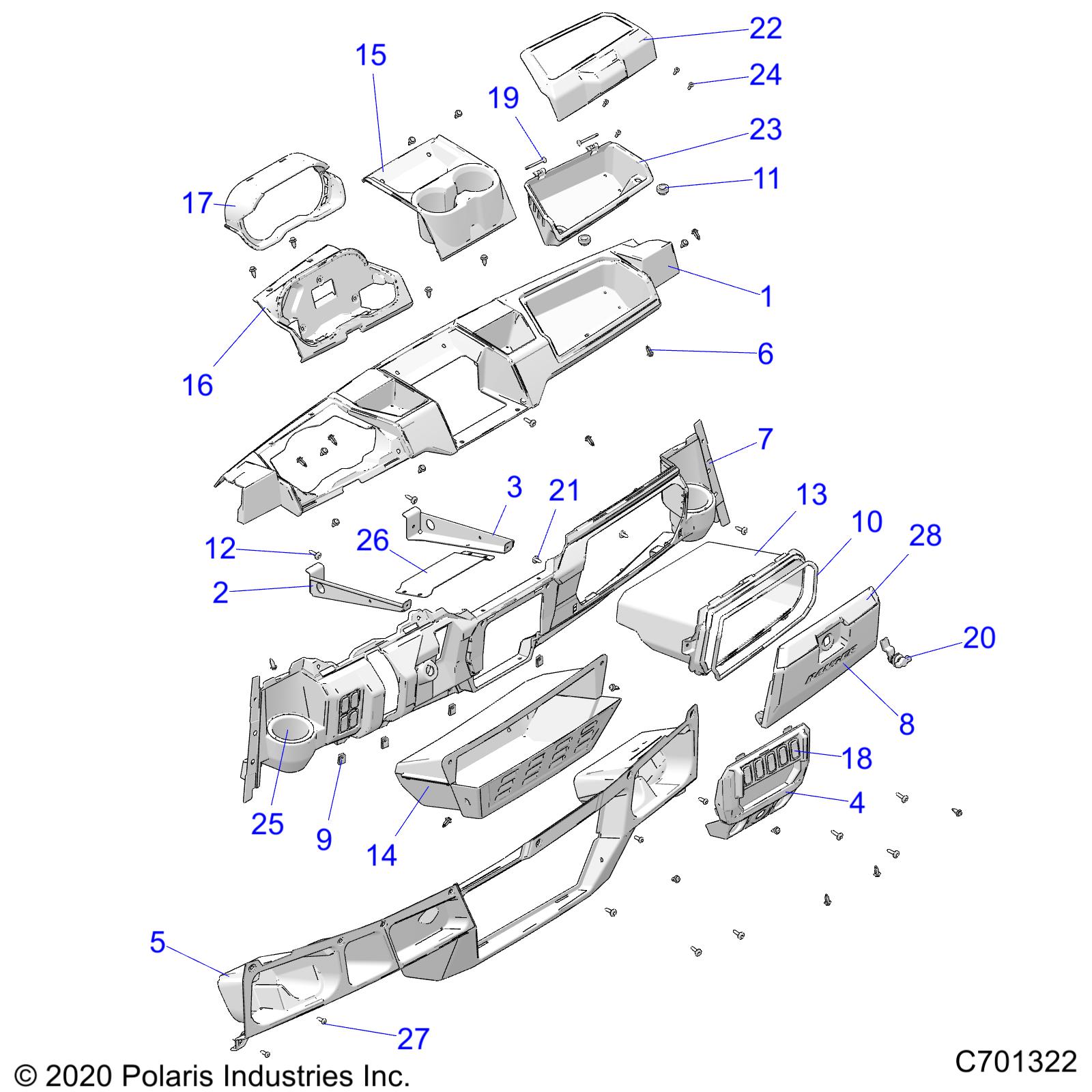 Part Number : 5456615-632 TRIM-GLOVEBOX XP M.TTNM MET