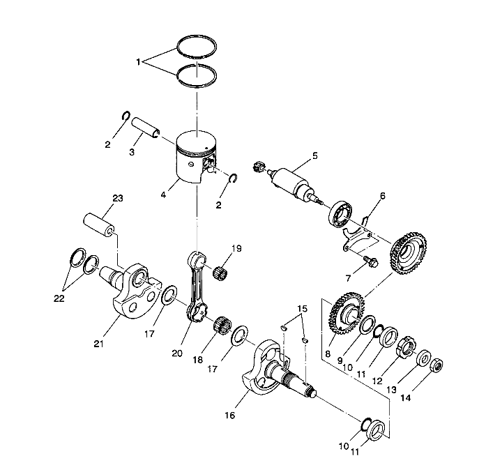 Part Number : 3084149 CRANKSHAFT #1 MAG SIDE