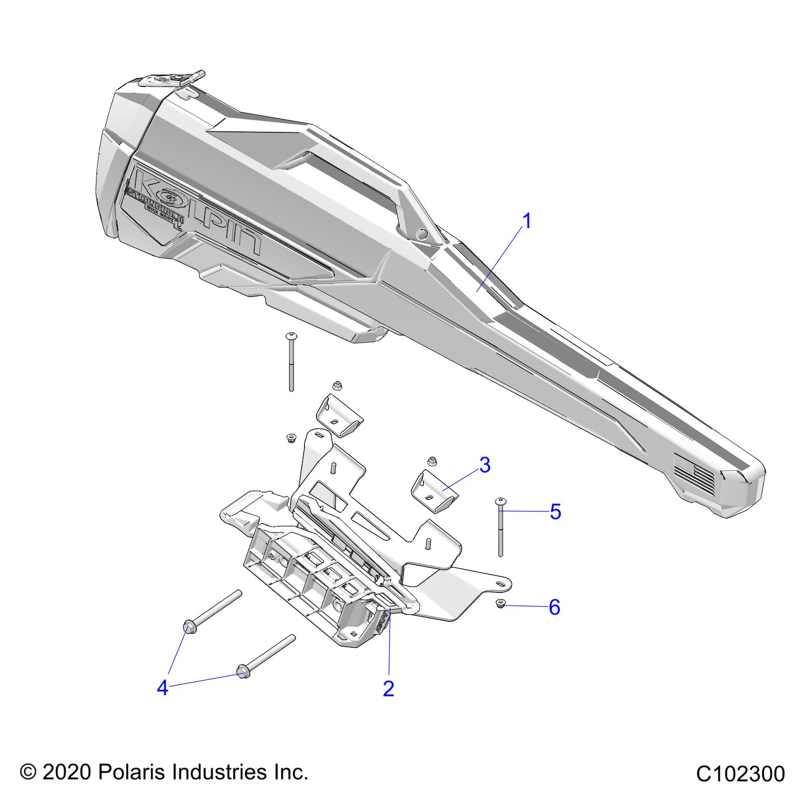 Foto diagrama Polaris que contem a peça 7518526