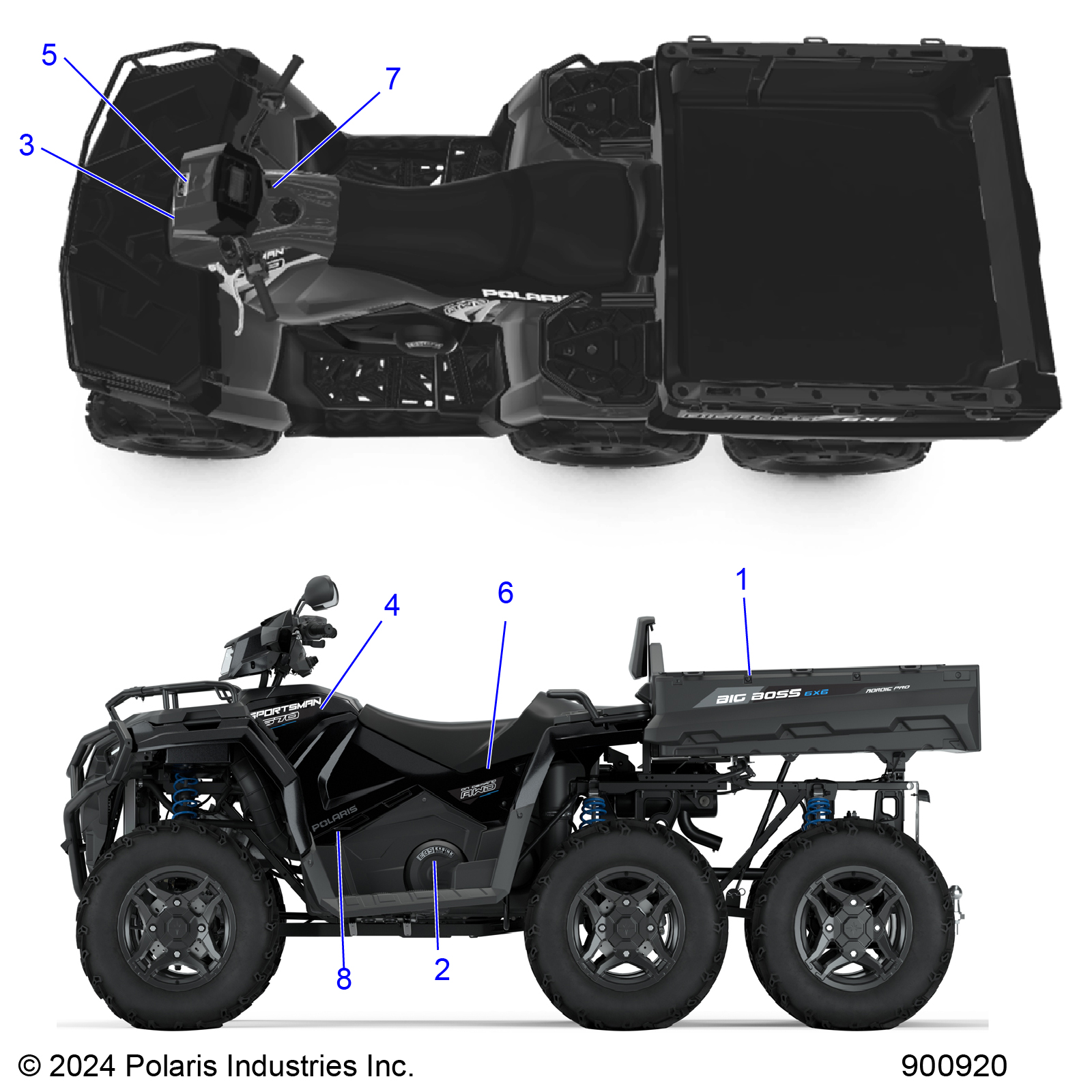 Part Number : 7202083 DECAL-BOX SIDE BIG BOSS LH