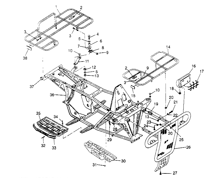 Part Number : 1040340-067 FRAME MAIN BLK.