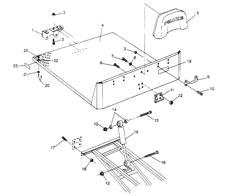 Part Number : 2681658-132 BACKREST ASM STL.GRY.