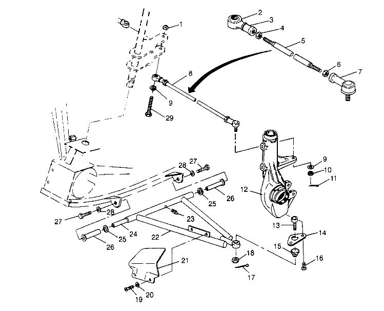 Foto diagrama Polaris que contem a peça 2200484
