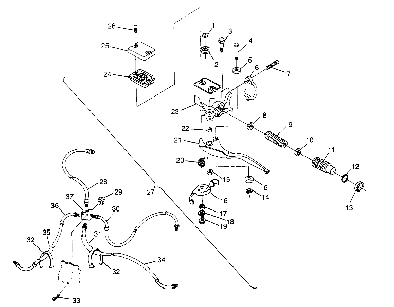 Part Number : 1930753 BRAKE LINE WITH FITTINGS  FRON