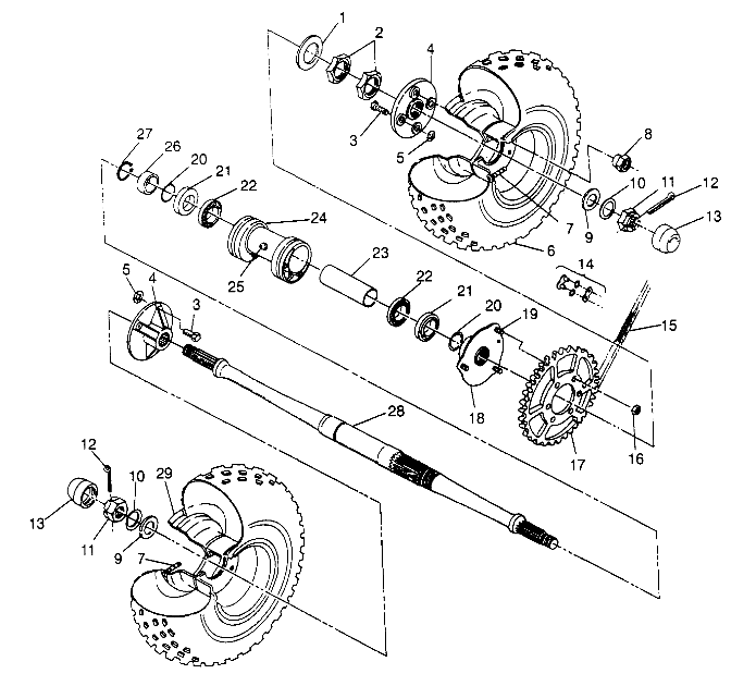 Part Number : 3222061 SPROKET  REAR  40 TOOTH