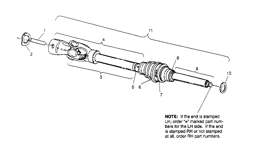 Part Number : 1380061 SHAFT-DRIVE SERV NEAPCO