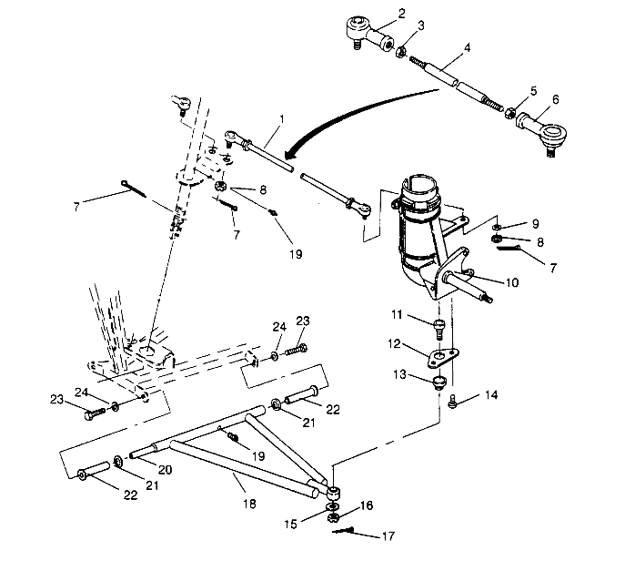 Part Number : 2200560 KIT A-FRAME LH